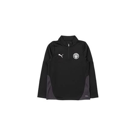 MCFC SWEAT 1/4 ZIP ENTRAINEMENT JUNIOR PUMA 2025-2026 128 (7-8)  - 1